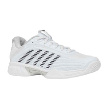 Load image into Gallery viewer, KSwiss HyperCourt Express 3 Kids Tennis Shoes - Wht/Dawn Bl/Blk/M/5.5
- 1