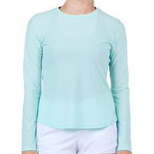 Load image into Gallery viewer, Sofibella Staples Womens Long Sleeve Tennis Shirt - Blue Light/XL
- 4
