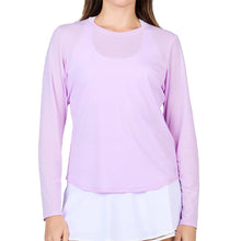 Load image into Gallery viewer, Sofibella Staples Womens Long Sleeve Tennis Shirt - Lavender/2X
- 10