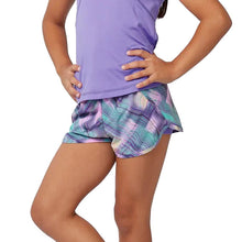 Load image into Gallery viewer, Sofibella UV Girls Girls Tennis Shorts - Neon Check/L
- 7