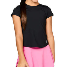 Load image into Gallery viewer, Sofibella UV Girls Girls Short Sleeve Shirt - Black/L
- 2