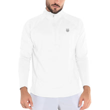 Load image into Gallery viewer, K-Swiss Swift Long Sleeve Mens Tennis Quarter-Zip - White/XL
- 1
