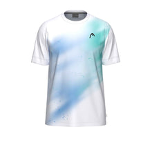 Load image into Gallery viewer, Head Topspin Boys Tennis T-Shirt 2026 - Turq/Prnt Visn/L
- 1