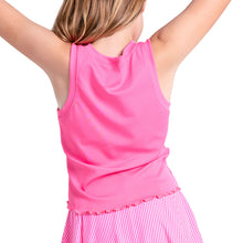 Load image into Gallery viewer, Lucky In Love Flutterline Girls Tennis Tank
- 2