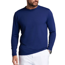 Load image into Gallery viewer, Ibkul Long Sleeve Crewneck Mens Tennis T-Shirt - Classic Navy/XL
- 1