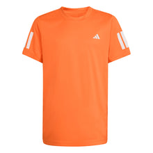 Load image into Gallery viewer, Adidas Club 3-Stripes Boys Tennis Shirt - Pure Orange/L
- 4