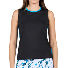 Load image into Gallery viewer, Sofibella Electric Blu 23in Womens Tennis Tank Top - Black/XL
- 1