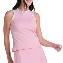 Load image into Gallery viewer, Lucky in Love Paris Weave Womens Tennis Tank - Paris Pink/L
- 1