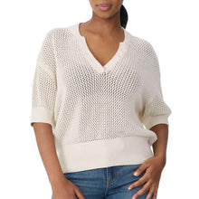 Load image into Gallery viewer, Krimson Klover Tansy SS Henley Womens Sweater - Birch/L
- 1