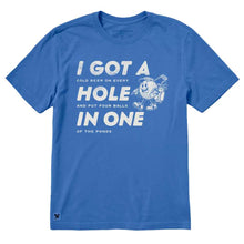 Load image into Gallery viewer, Life Is Good Hole in One CrusherLite SS Mens T - Athletic Blue/XXL
- 1