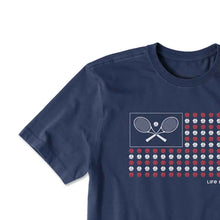 Load image into Gallery viewer, Life Is Good Tennis Flag Crusher SS Mens T-Shirt
- 3