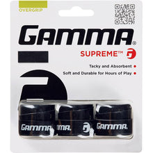 Load image into Gallery viewer, Gamma Supreme Tennis Overgrip - Black
- 1
