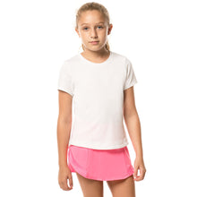 Load image into Gallery viewer, Lucky In Love Dyn HL Girls SS Tennis Shirt - 110 WHITE/M
- 1