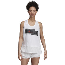 Load image into Gallery viewer, Adidas SMC GFX Womens Tennis Tank Top - White/M
- 1