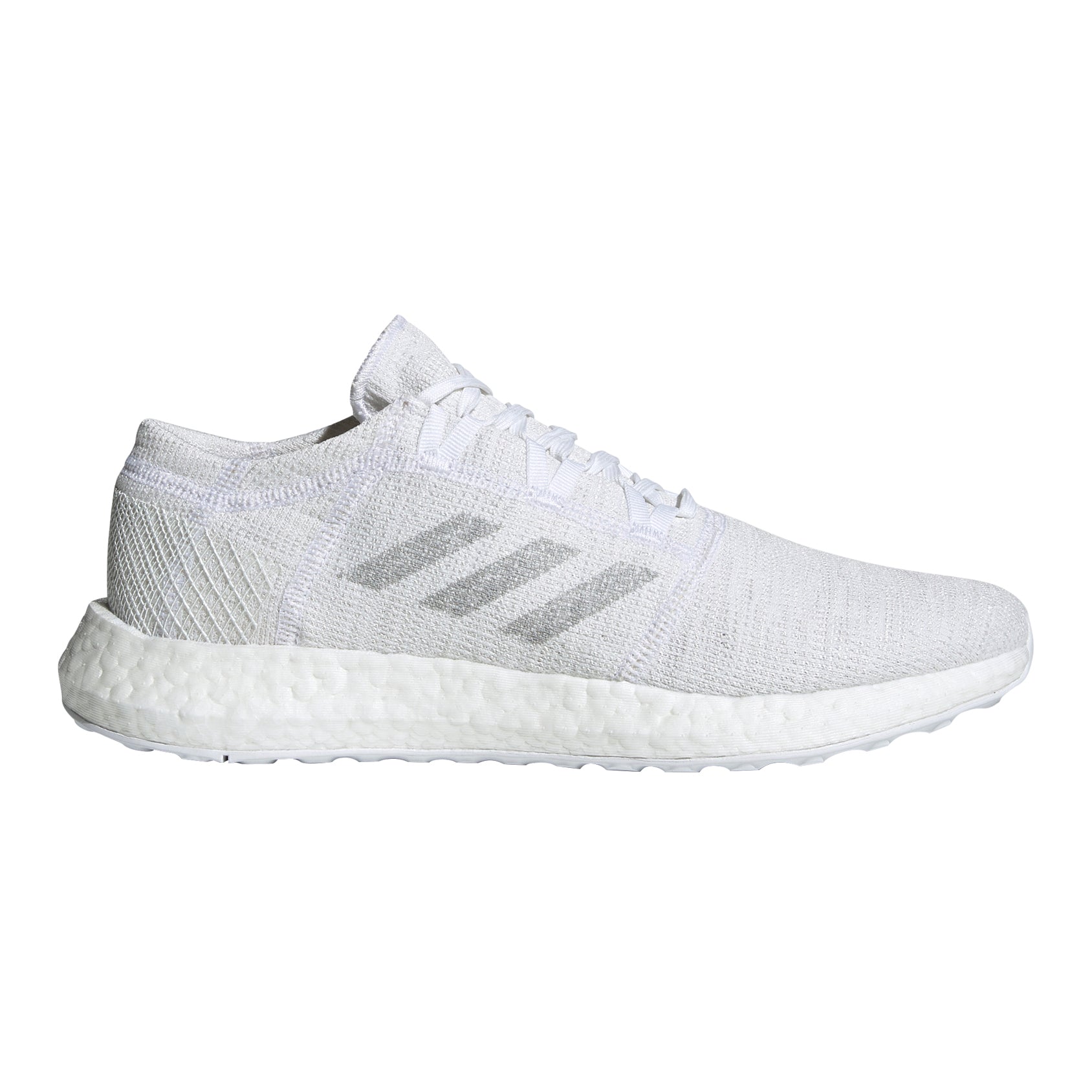 Adidas Pureboost Go White Mens Running Shoes – Pickleball-Paddles.com