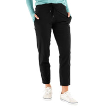 Load image into Gallery viewer, Free Fly Breeze Cropped Womens Pants - Black/XL
- 1