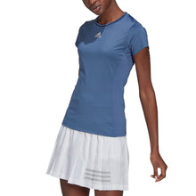 Load image into Gallery viewer, Adidas Freelift Match Blue Womens Tennis Shirt
- 2
