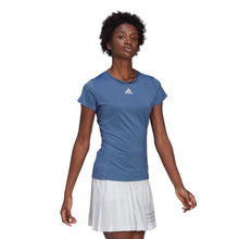 Load image into Gallery viewer, Adidas Freelift Match Blue Womens Tennis Shirt - Crw Blu/Crw Nvy/XL
- 1