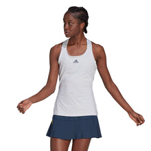 Load image into Gallery viewer, Adidas Y-Tank White-Black Womens Tennis Tank Top - White/Black/L
- 1