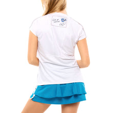 Load image into Gallery viewer, Lucky in Love Stamp It White Women SS Tennis Shirt
- 3