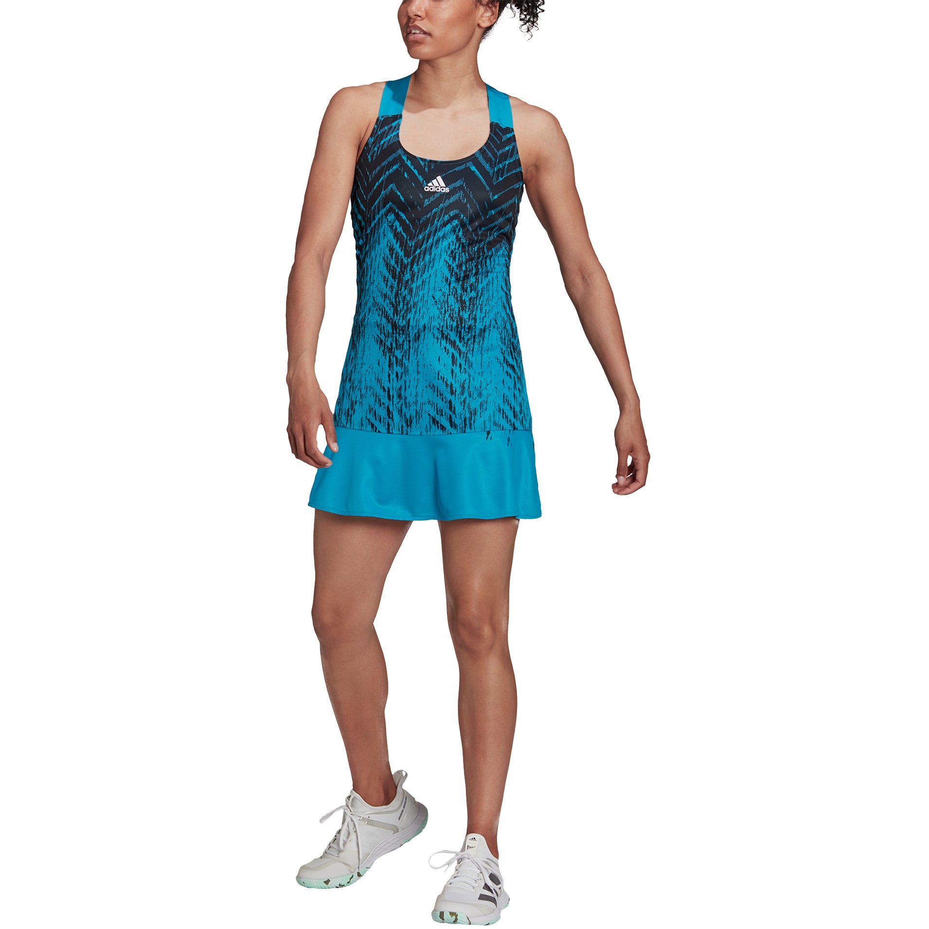 adidas ladies tennis dress Primeblue Sonic Aqua Womens while moisture GL-01.22.25 Homecoming Dresses under 100 Color:Platinum