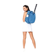 Load image into Gallery viewer, Ame & Lulu Game On Blue Leopard Tennis Backpack
- 3