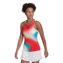 Load image into Gallery viewer, Adidas HEAT.RDY Primblu Y-Tank Wmn Tennis Tank Top - WHT/RED/SKY 100/L
- 3