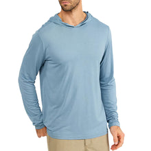 Load image into Gallery viewer, Free Fly Bamboo Lightweight Shore Mens Hoodie - BLUE FOG 400/XL
 - 3