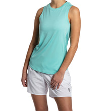 Load image into Gallery viewer, Baddle Crewneck Womens Pickleball Tank Top - Hthr Aqua Aqp/XXL
- 2