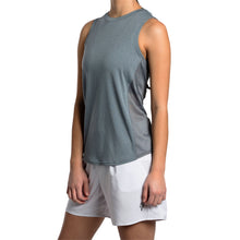 Load image into Gallery viewer, Baddle Crewneck Womens Pickleball Tank Top - Hthr Shadow Shd/XXL
- 3