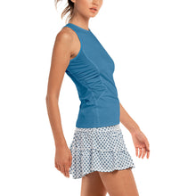 Load image into Gallery viewer, Lucky in Love In A Ruche Womens Tennis Tank Top
 - 2