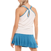 Load image into Gallery viewer, Lucky in Love Aegean Dream Wht Wmn Tennis Tank Top
- 2