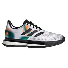 Load image into Gallery viewer, Adidas SoleCourt Primeblue Mens Tennis Shoes - WT/BK/SLVR 100/D Medium/14.0
- 1