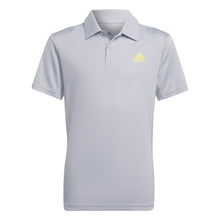 Load image into Gallery viewer, Adidas Club Halo Silver Boys Tennis Polo - Halo Silver/XL
 - 1