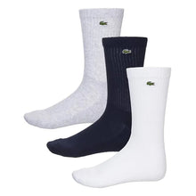 Load image into Gallery viewer, Lacoste Core Performance Crew Unisex Socks - Grey/White/Navy/L
- 1