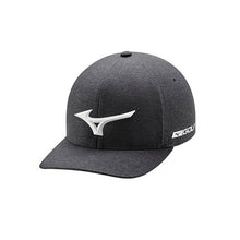 Load image into Gallery viewer, Mizuno Tour Delta Fitted Hat - Hthr Charcoal/L/XL
 - 2