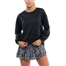 Load image into Gallery viewer, Lucky in Love Ruche Back Womens Tennis Pullover - BLACK 001/XL
- 1
