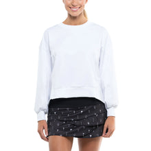 Load image into Gallery viewer, Lucky in Love Ruche Back Womens Tennis Pullover - WHITE 110/L
- 3