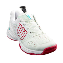 Load image into Gallery viewer, Wilson Kaos Junior QL Tennis Shoes - Sea/Wht/Sangria/M/6.0
 - 1