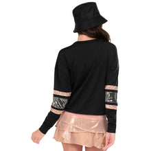 Load image into Gallery viewer, Lucky In Love Metallic Long Sleeve Womens Tennis
- 2
