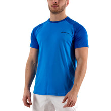Load image into Gallery viewer, Babolat Play Mens Crew Tennis Shirt - BLUE ASTER 4049/XXL
 - 1