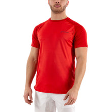 Load image into Gallery viewer, Babolat Play Mens Crew Tennis Shirt - TOMATO RED 5027/XXL
 - 4