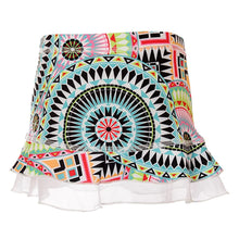 Load image into Gallery viewer, Sofibella UV Colors Ruffle 11in Girls Tennis Skirt - Medallion Print/L
 - 6