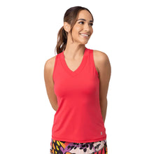 Load image into Gallery viewer, Sofibella UV Colors Racerback Wmns Tennis Tank Top - Berry Red/XL
 - 7