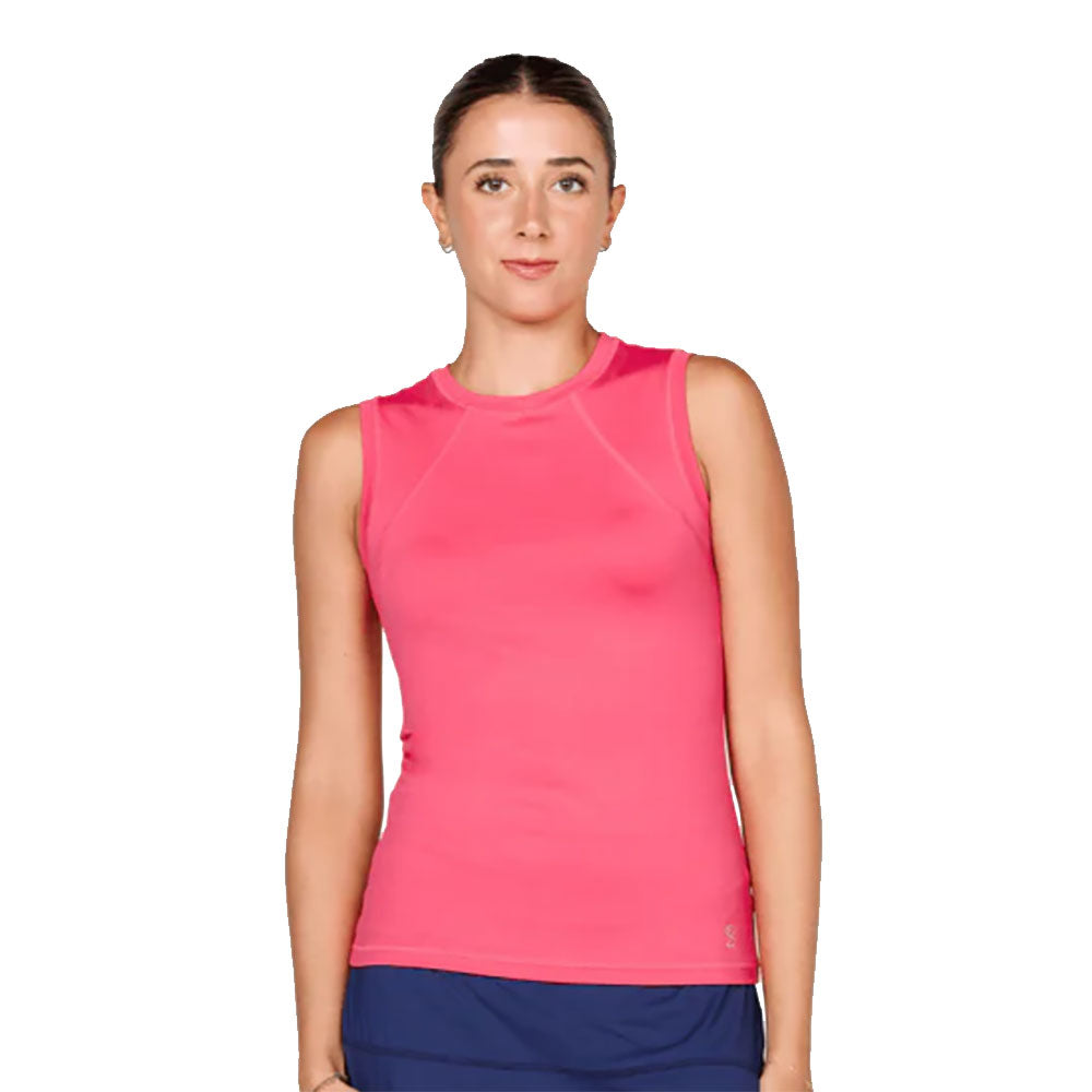 Sofibella UV Colors Womens Sleeveless Tennis Shirt - Amore/2X