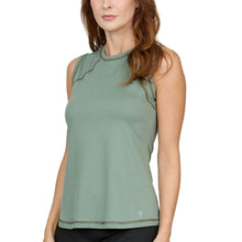 Load image into Gallery viewer, Sofibella UV Colors Womens Sleeveless Tennis Shirt - Army/2X
 - 6