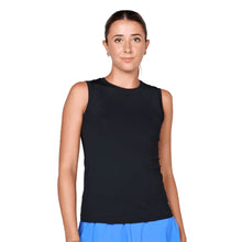 Load image into Gallery viewer, Sofibella UV Colors Womens Sleeveless Tennis Shirt - Black/2X
 - 12