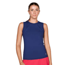 Load image into Gallery viewer, Sofibella UV Colors Womens Sleeveless Tennis Shirt - Navy/2X
 - 25