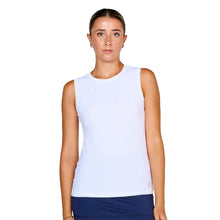 Load image into Gallery viewer, Sofibella UV Colors Womens Sleeveless Tennis Shirt - White/2X
 - 2