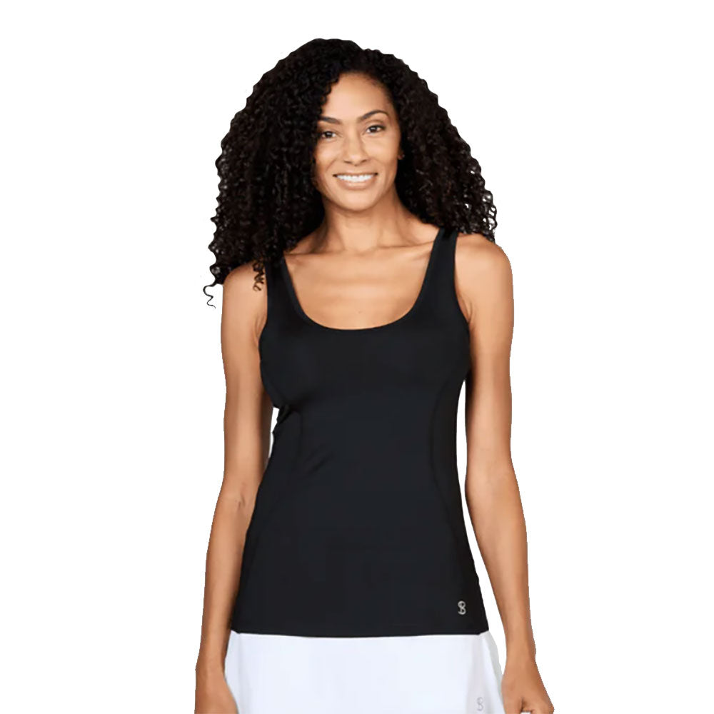 Sofibella UV Colors X Womens Tennis Tank Top - Black/XL